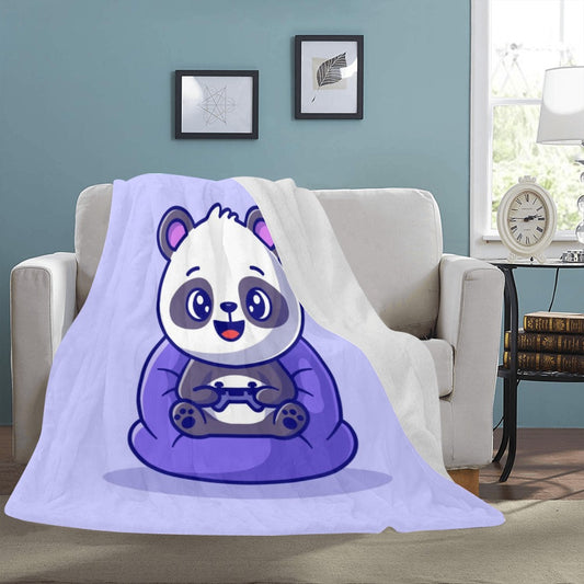 Cute Panda Ultra-Soft Micro Fleece Blanket 60"x80"