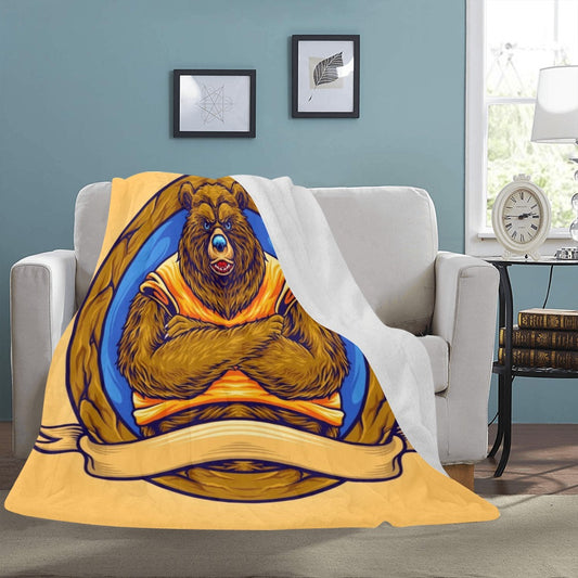 Grizzly Bear Ultra-Soft Micro Fleece Blanket 60"x80"