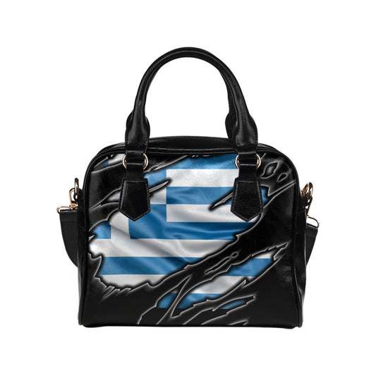 Flag Greece patriot love Shoulder Handbag