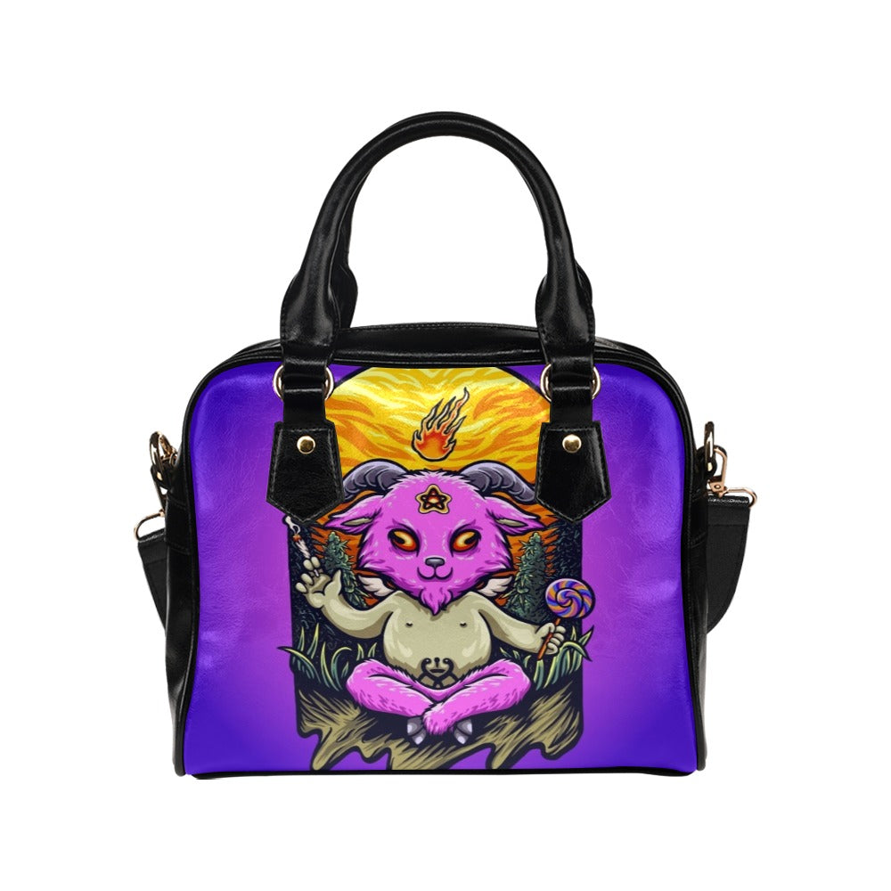 Trippy Mascot Baphomet Cute Shoulder Handbag