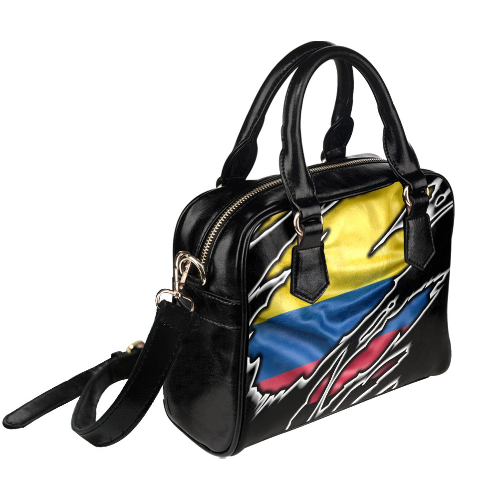 Flag Colombia patriot love Shoulder Handbag