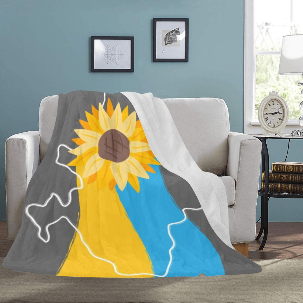 Ukraine Concept illustration Ultra-Soft Micro Fleece Blanket 60"x80"