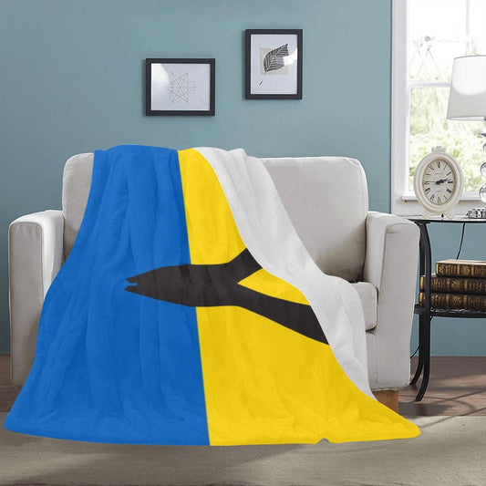 Praying Ukraine Hands Flag Ultra-Soft Micro Fleece Blanket 60"x80"