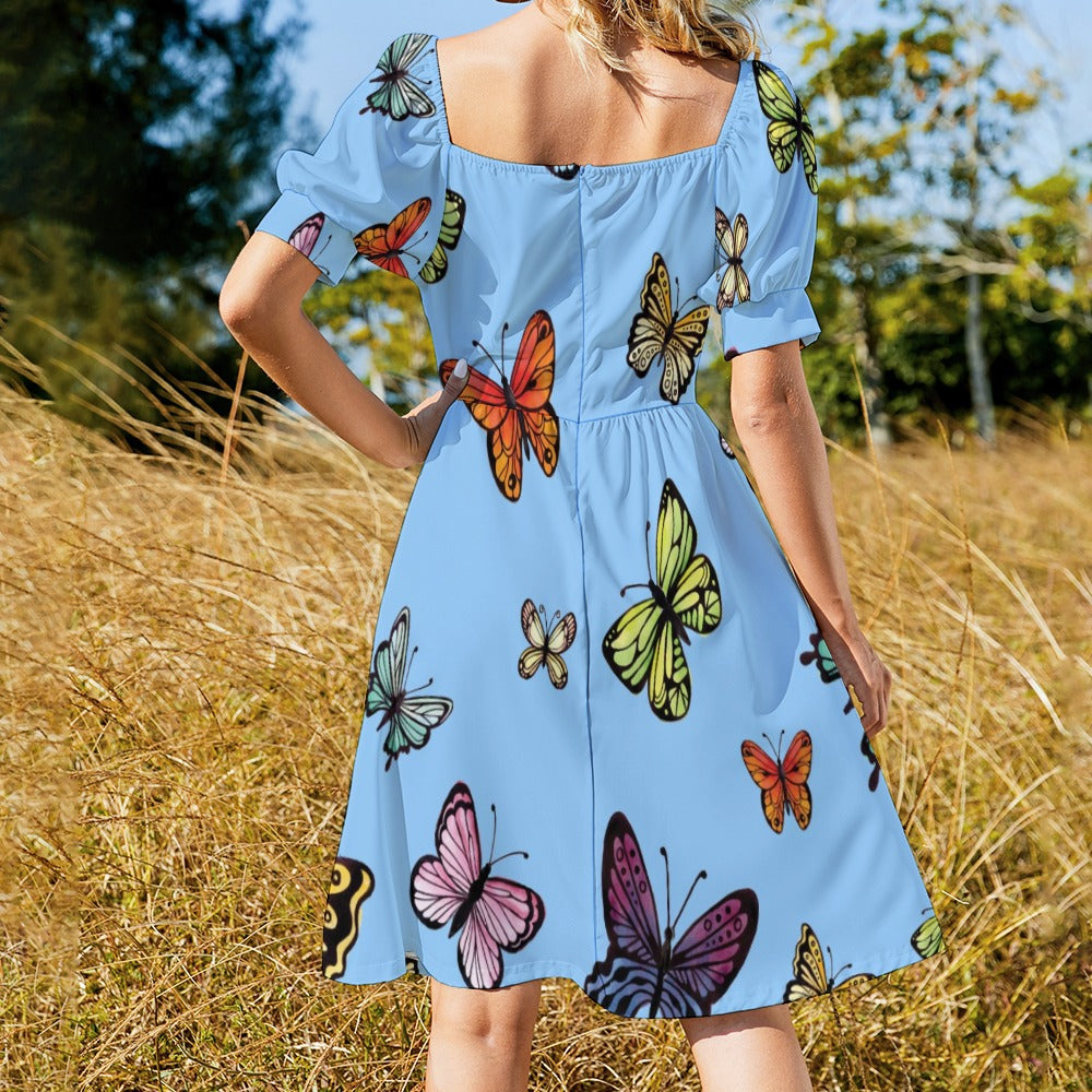 Colorful Butterflies collection Blue Sweetheart Dress