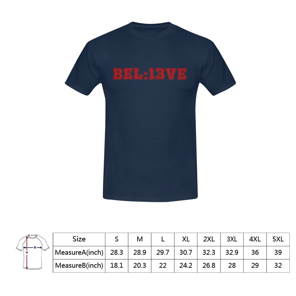 Believe 13 Seconds KC Navy Men's T-Shirt