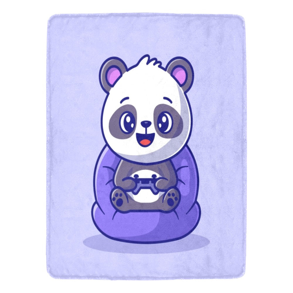 Cute Panda Ultra-Soft Micro Fleece Blanket 60"x80"