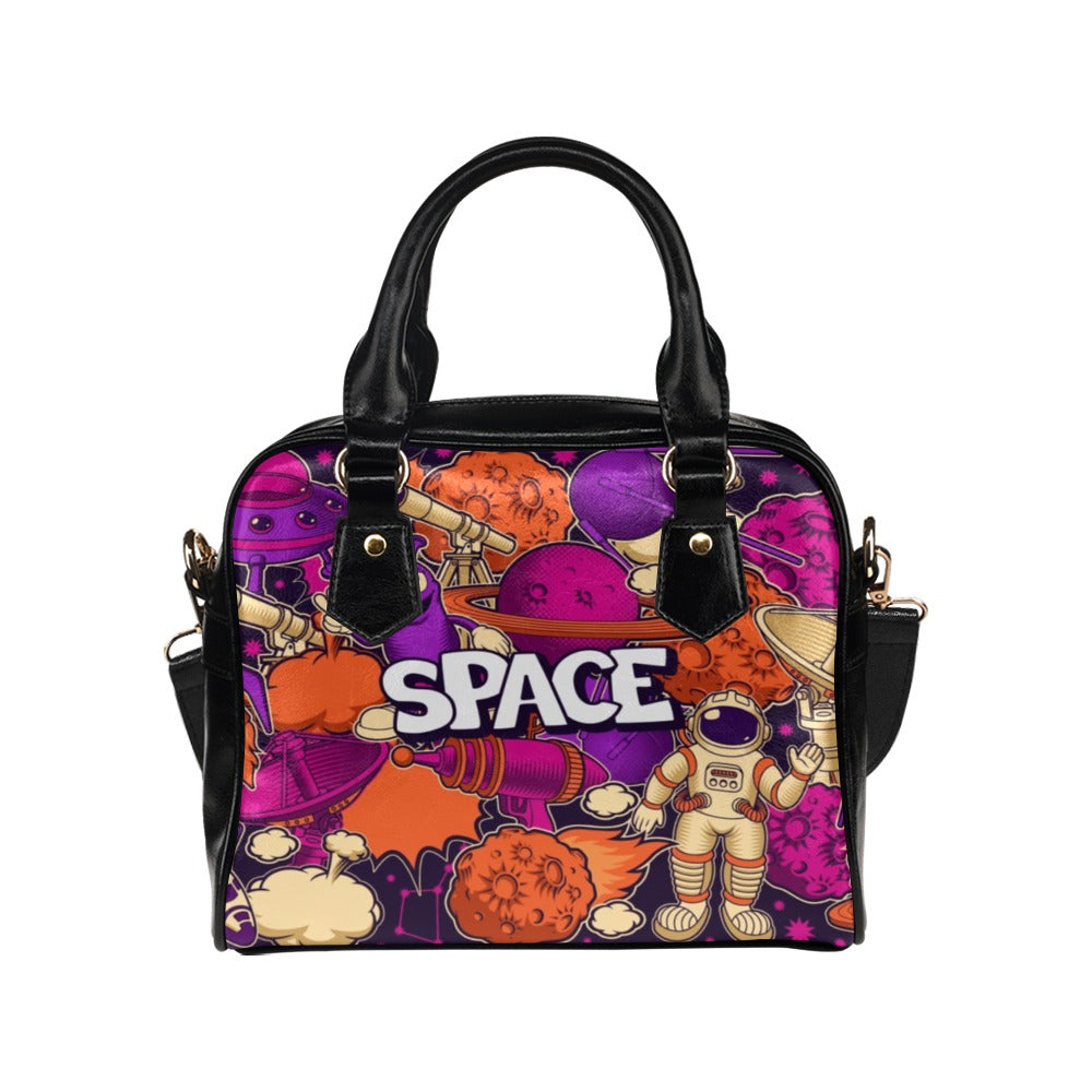 Space Art Shoulder Handbag