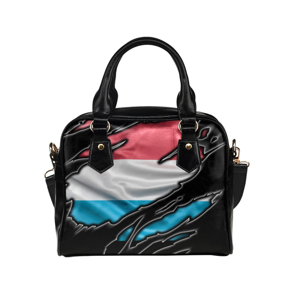 Flag Luxembourg patriot love Shoulder Handbag