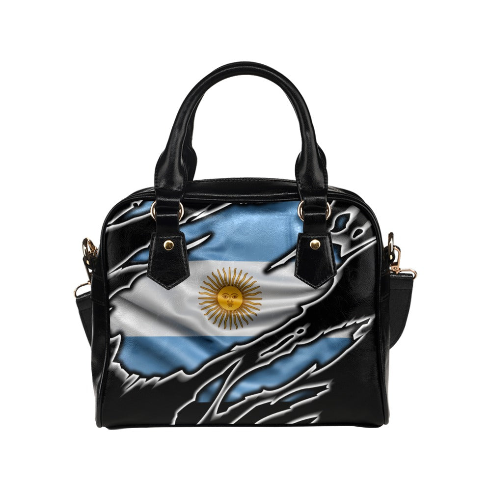 Flag Argentina patriot love Shoulder Handbag