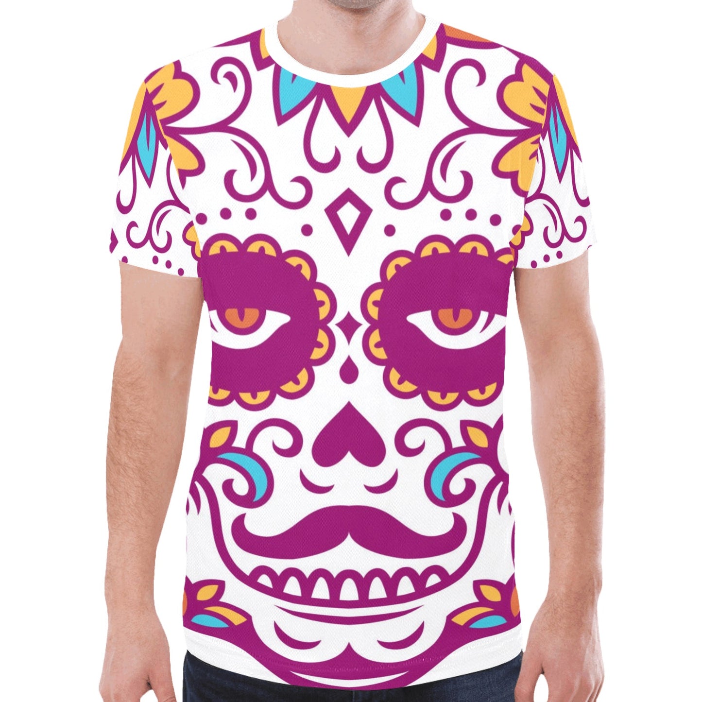 Mexican Skull Day Dead New All Over Print T-shirt