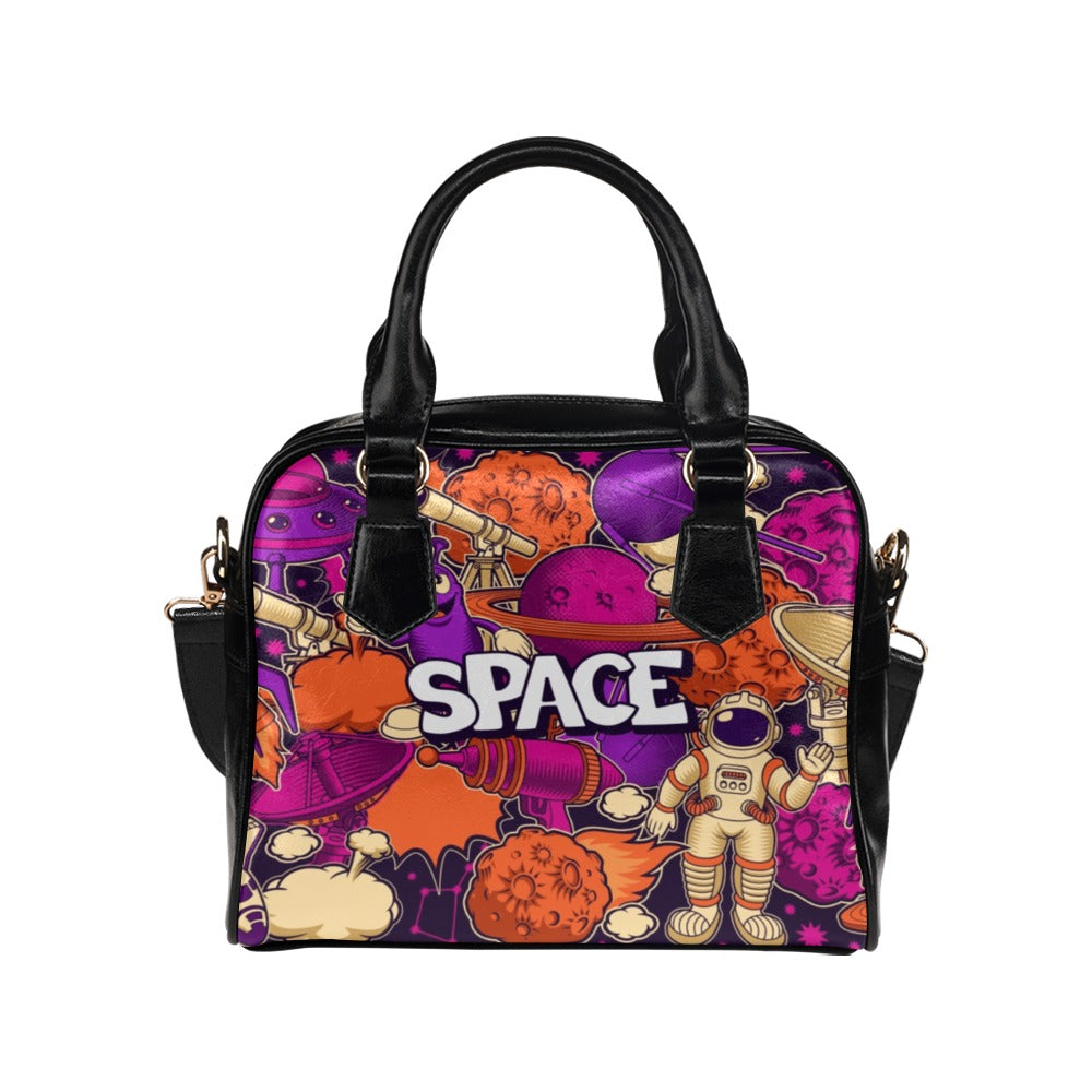 Space Art Shoulder Handbag