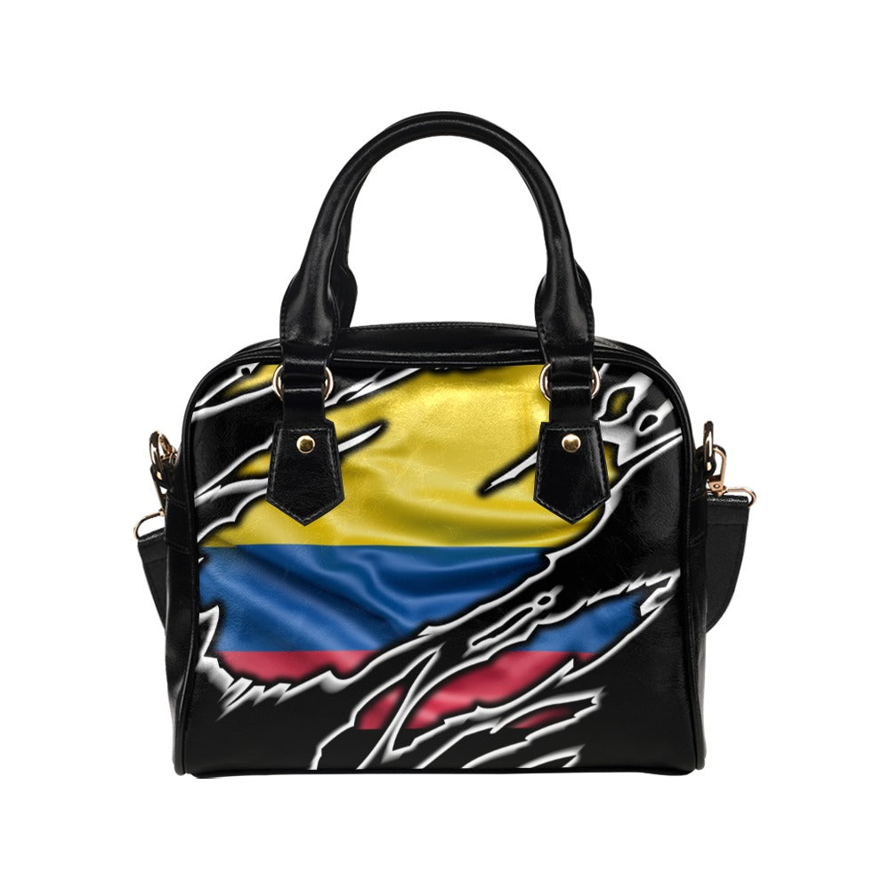 Flag Colombia patriot love Shoulder Handbag