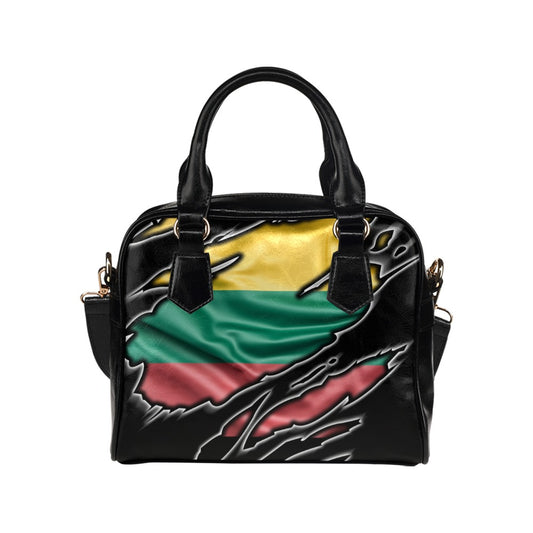 Flag Lithuania patriot love Shoulder Handbag