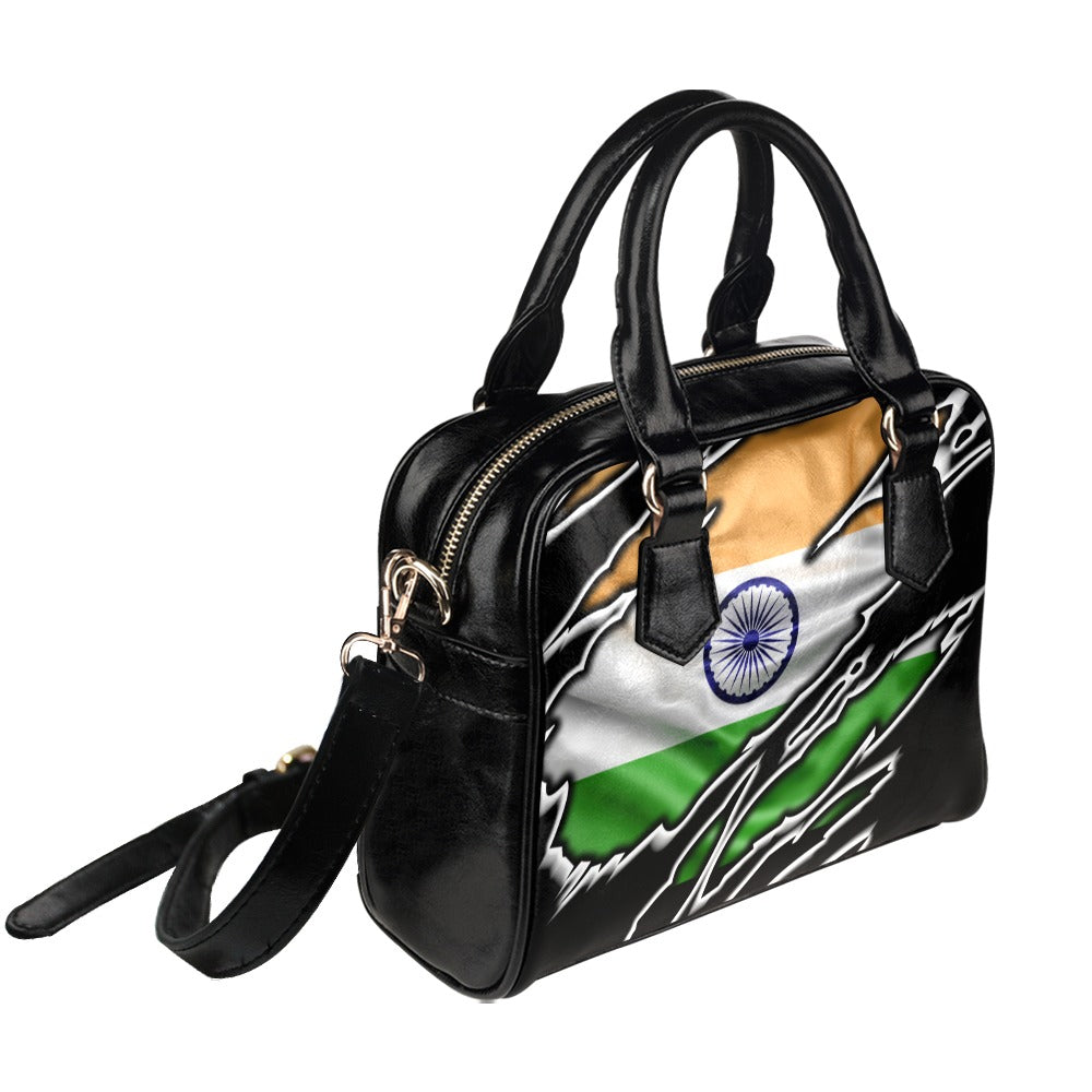 Flag India patriot love Shoulder Handbag