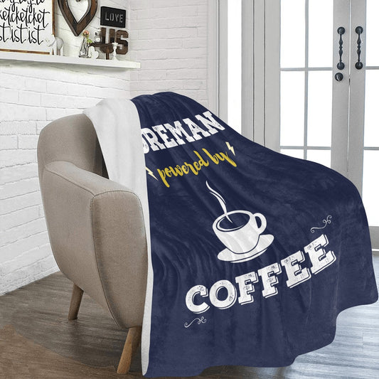 Foreman Powered By Coffee. Cool Gift Ultra-Soft Micro Fleece Blanket 60"x80"