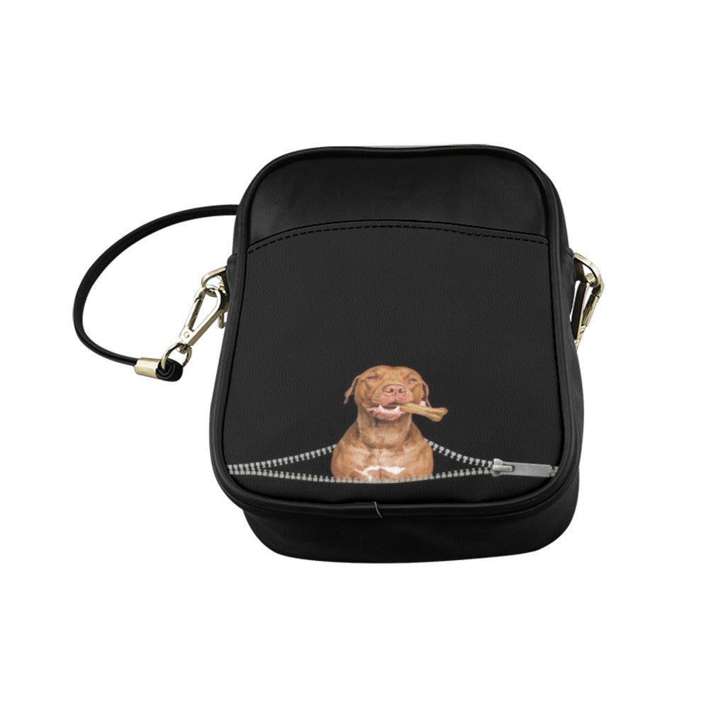 American Pitbull Terrier Zip Sling Bag