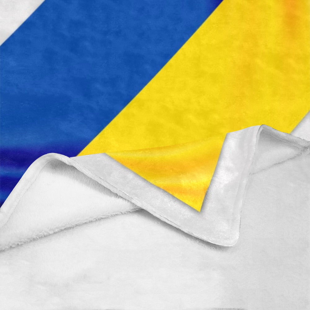 Hanging Flag  Ukraine Ultra-Soft Micro Fleece Blanket 60"x80"