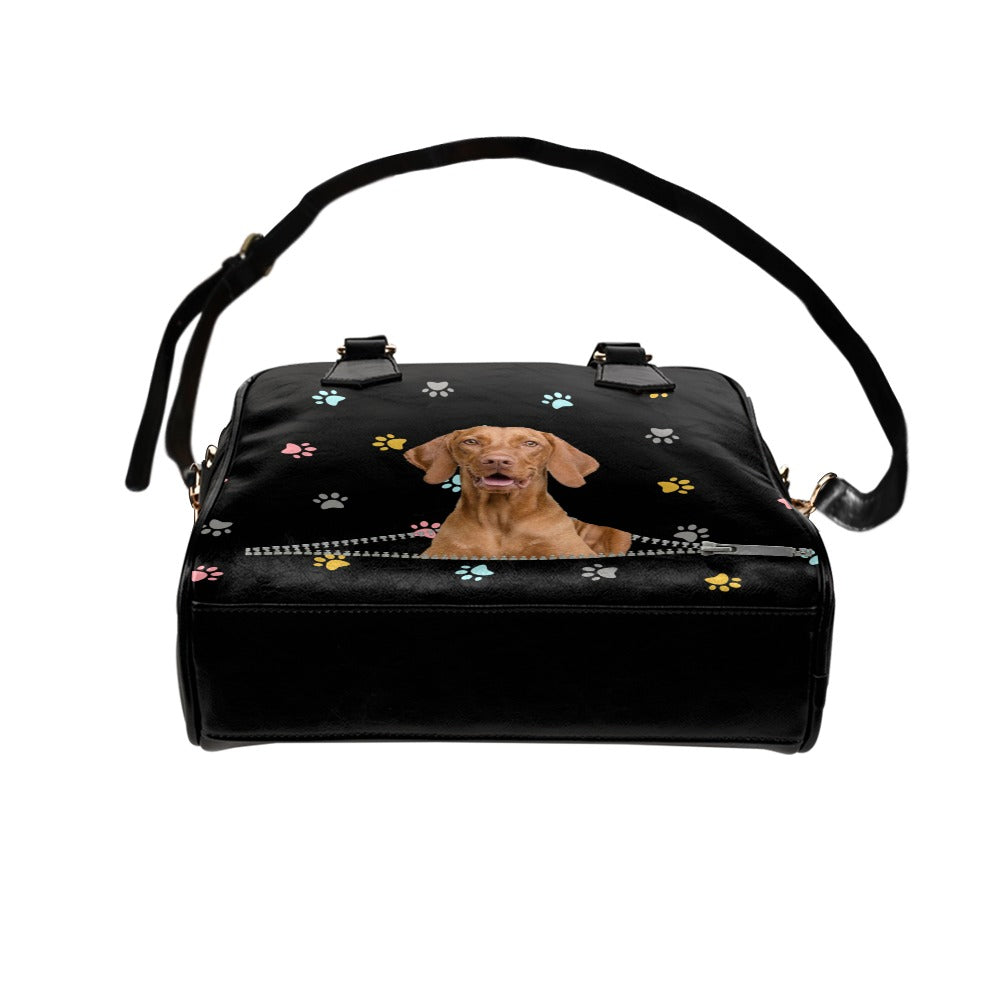 Vizsla Colorful Paws Shoulder Handbag