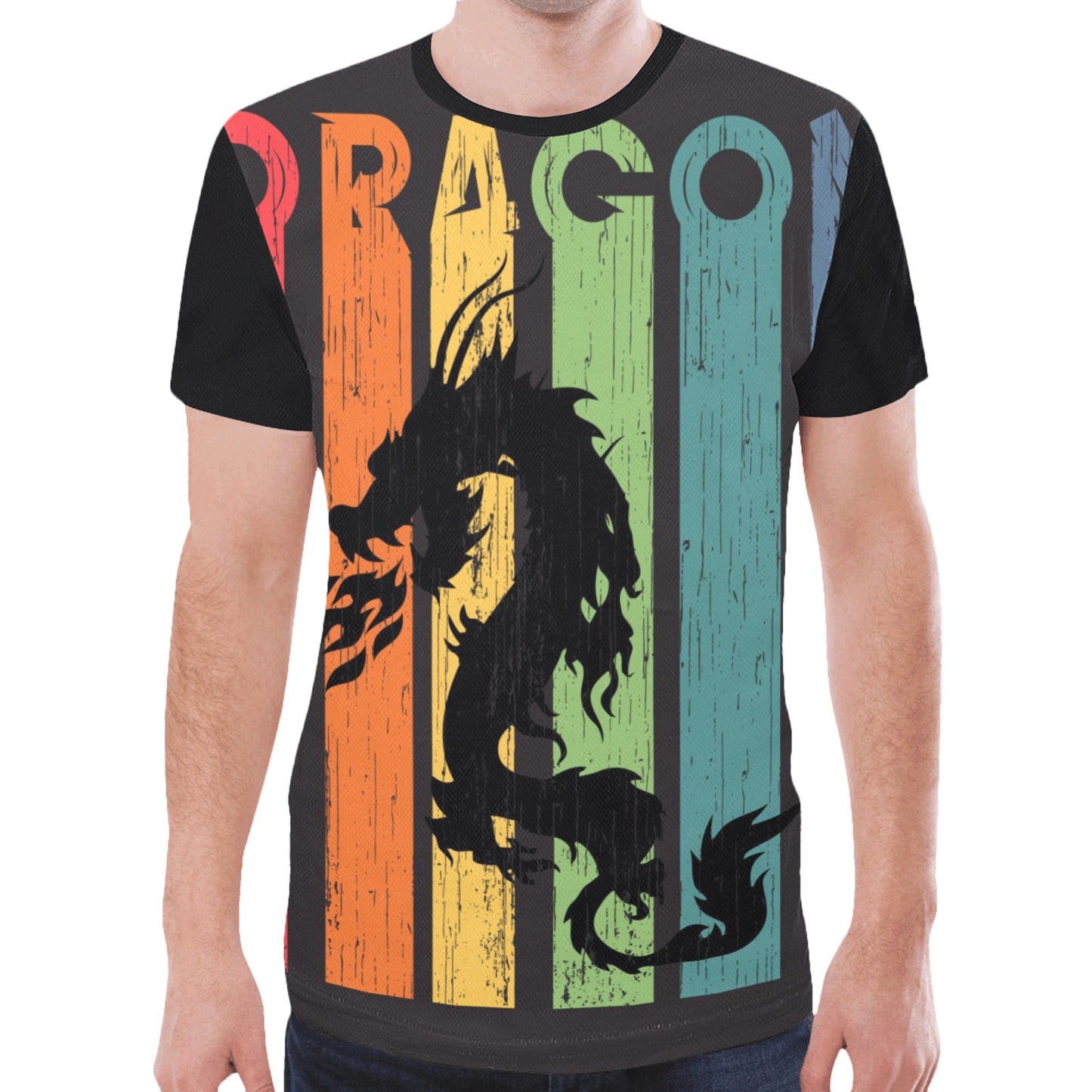 Dragon Vintage New All Over Print T-shirt