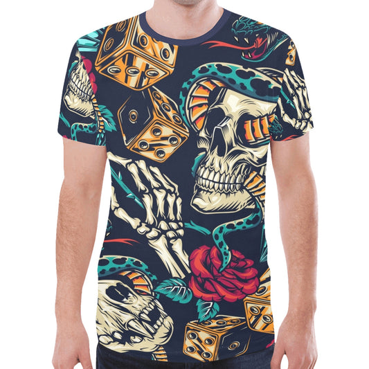 Skull Tattoo Art New All Over Print T-shirt