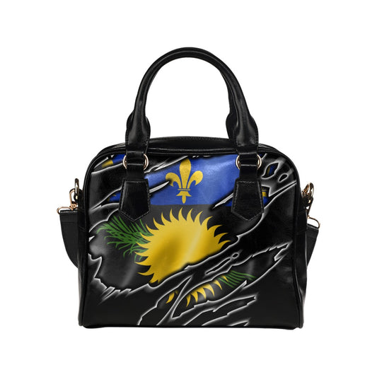 Flag Guadeloupe patriot love Shoulder Handbag