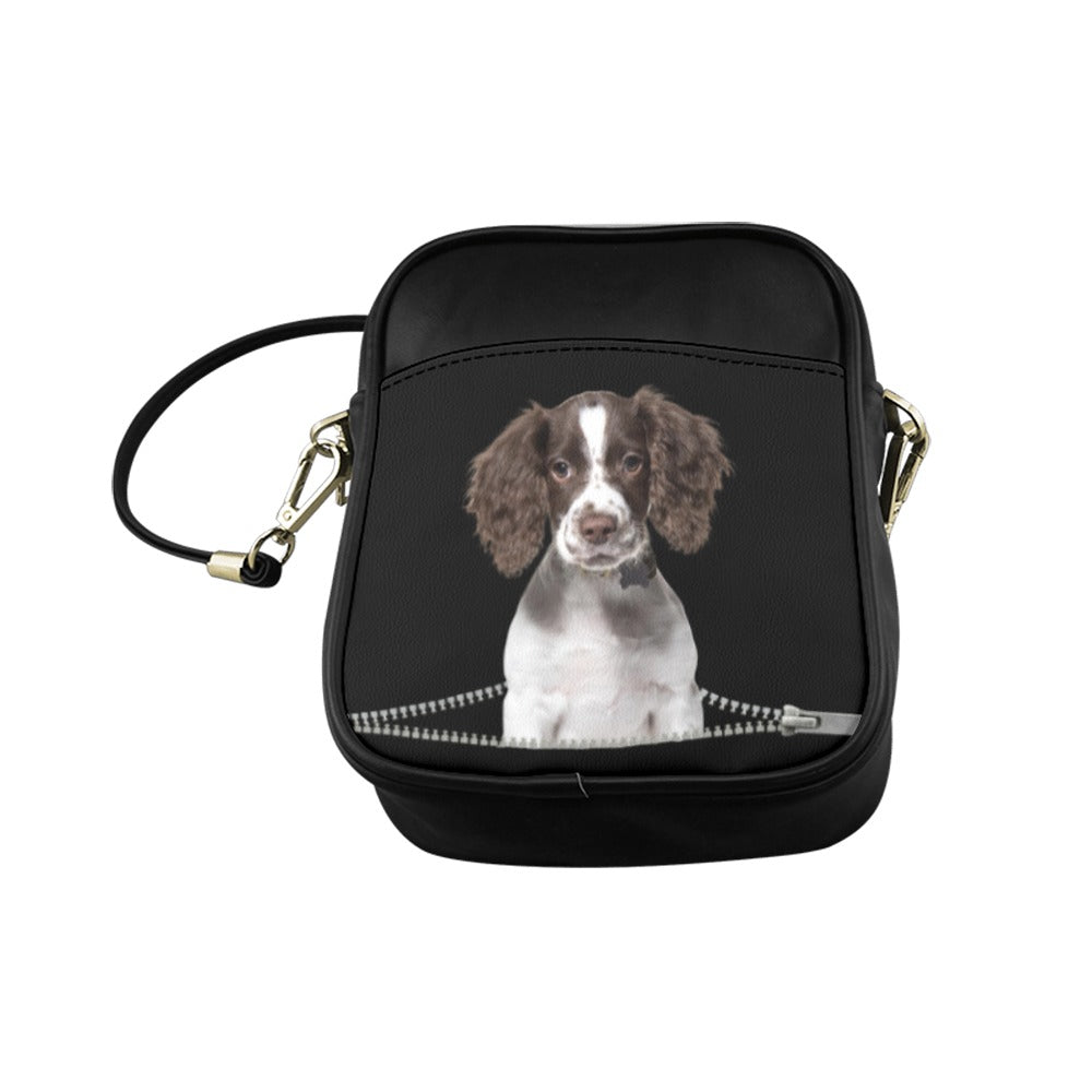 English Springer Spaniel Zip Sling Bag