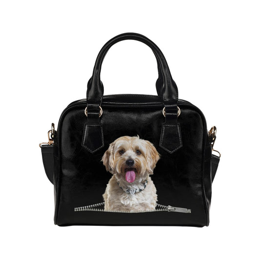 Havanese Zip Shoulder Handbag