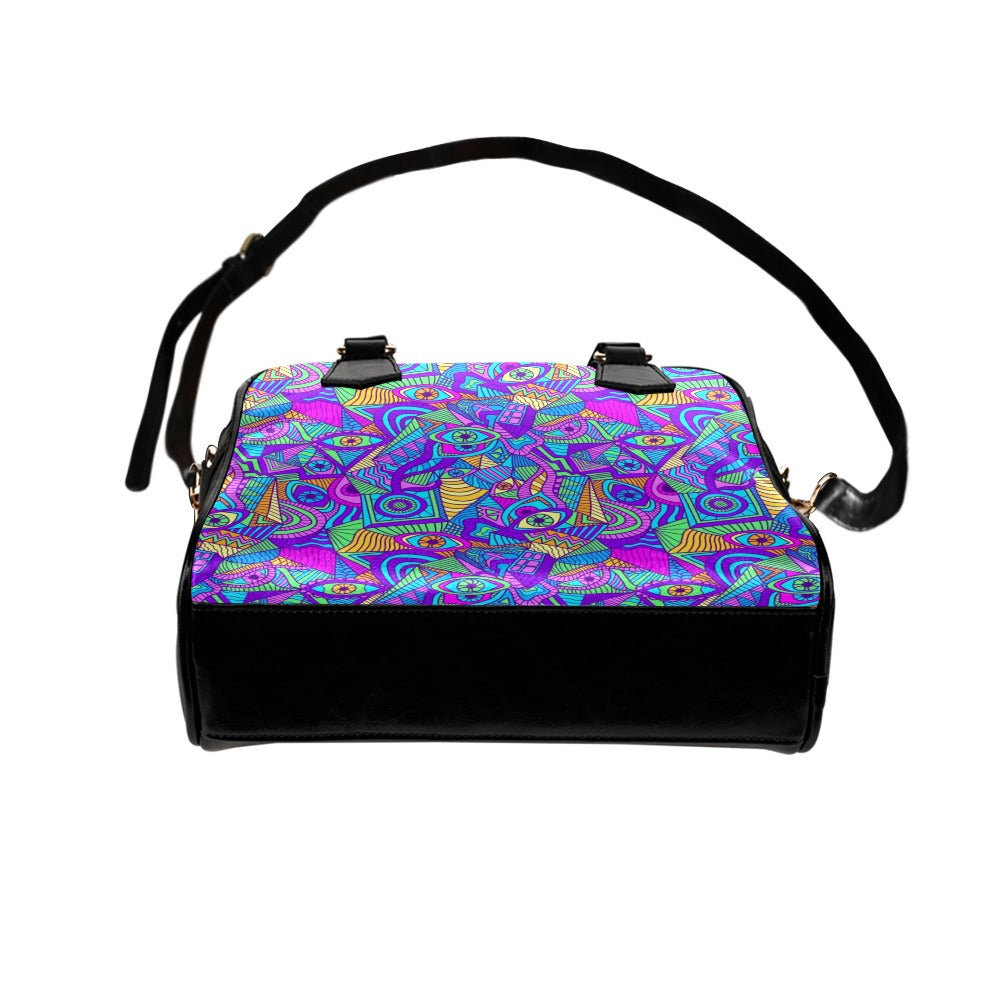 Pshychedelic Eye Trippy Hippy Shoulder Handbag