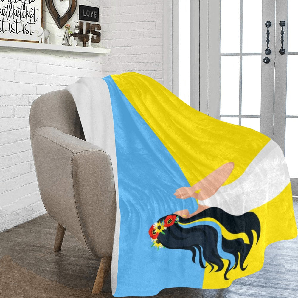 Pray Ukraine Ultra-Soft Micro Fleece Blanket 60"x80"