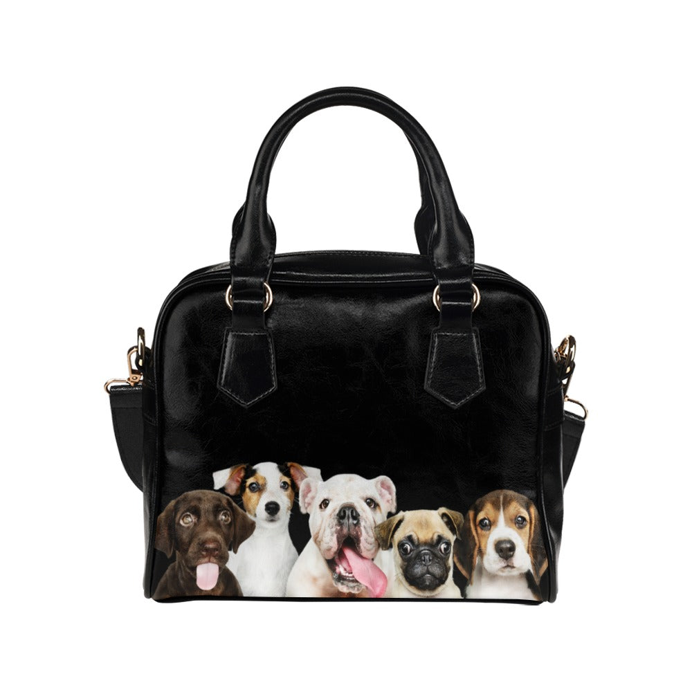 Puppies Shoulder Handbag