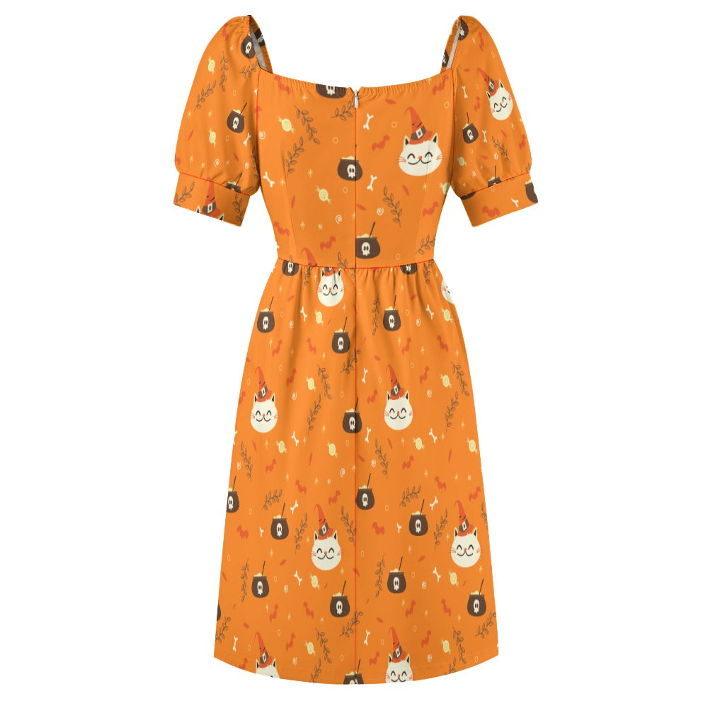 Halloween Cat Sweetheart Dress