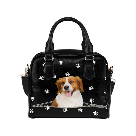 Brittany spaniel Zip Paws Shoulder Handbag