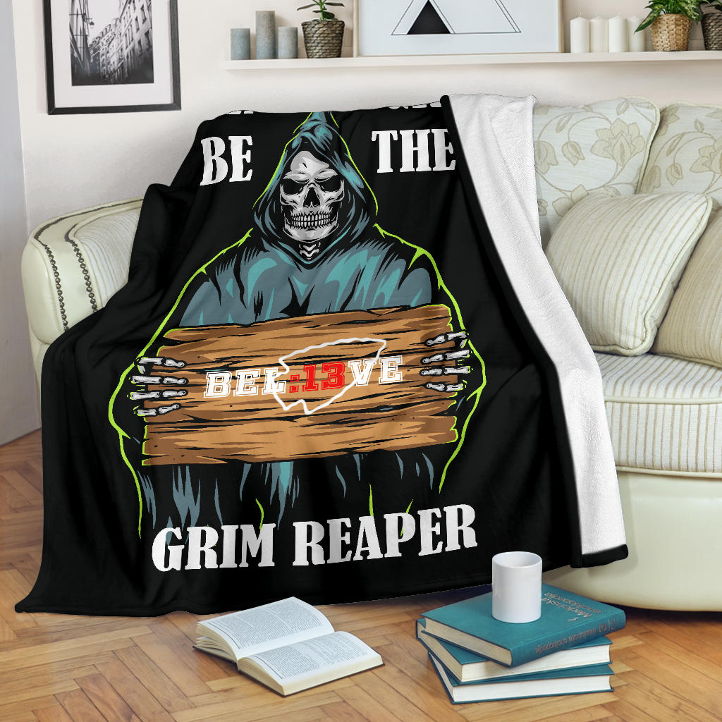 Chiefs Grim Reaper 13 Seconds Premium Blanket