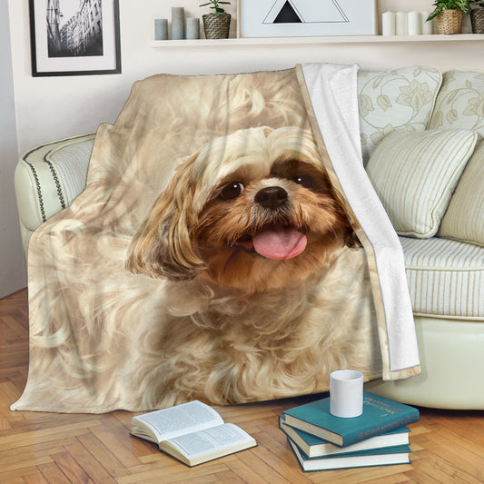 Shih Tzu Hair Blanket