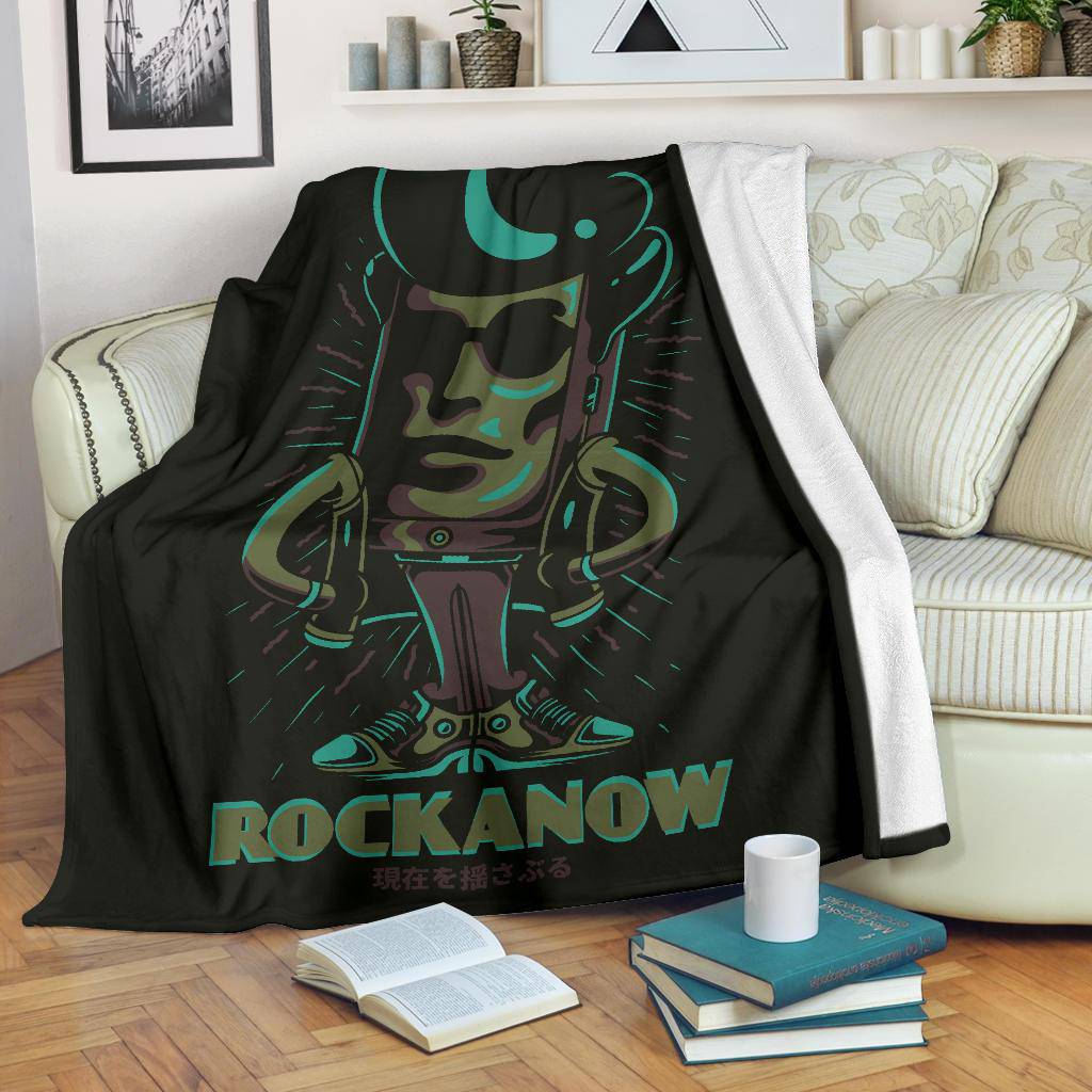 Premium Blanket Elvi Retro Rock a now Cartoon - Top Content | POD Collection | Free Shipping