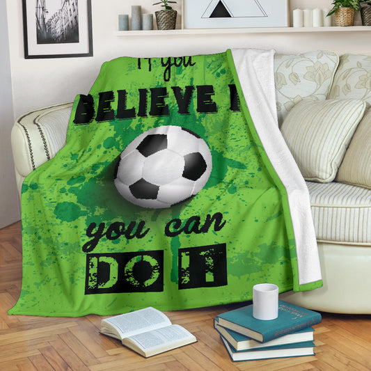 grunge style football you can do it blanket - Top Content | POD Collection | Free Shipping