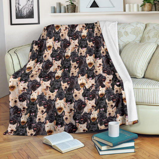 Scottish Terrier Full Face Blanket