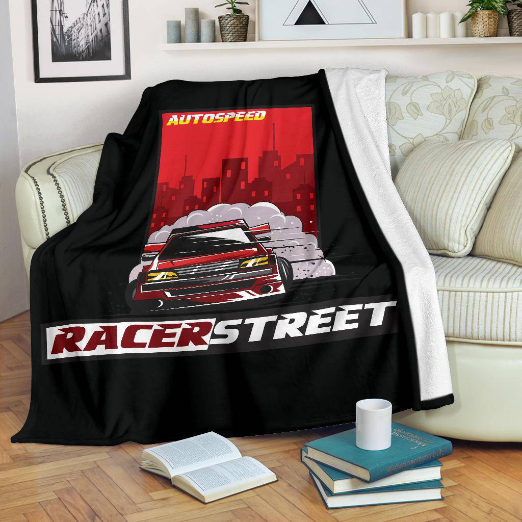 Street Racer Auto Speed Premium Blanket - Top Content | POD Collection | Free Shipping