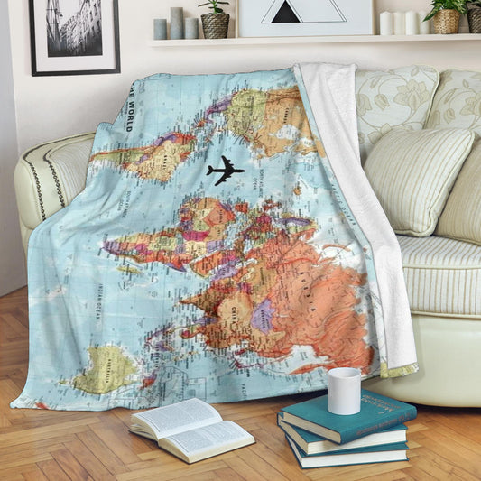 World Map Blanket