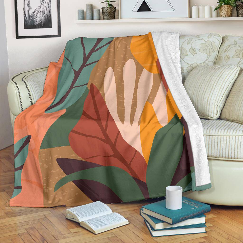 Autumn Leaves Colorful Fall Premium Blanket - Top Content | POD Collection | Free Shipping