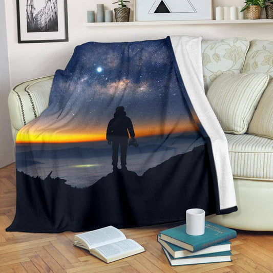 Nightsky Stars Photographer Premium Blanket - Top Content | POD Collection | Free Shipping