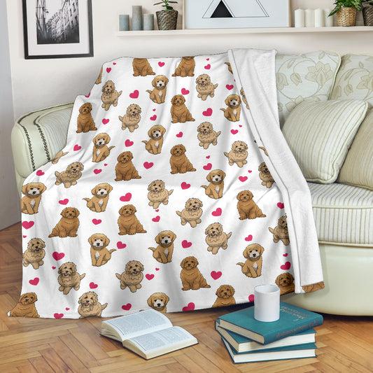 Goldendoodle Heart Blanket