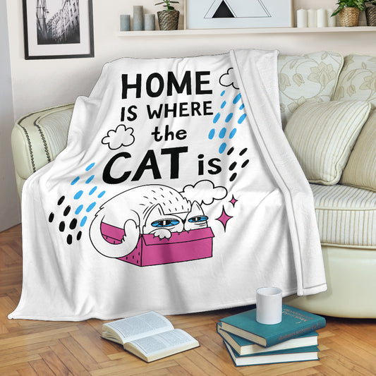 Cat Blanket. Cat Fleece Blanket