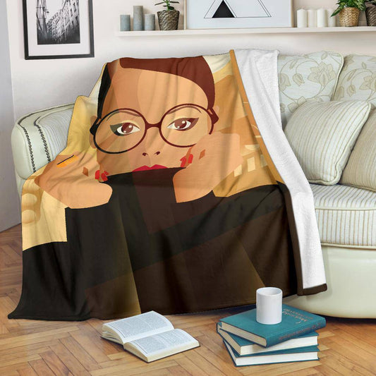 City Stylish Woman Cartoon Premium Blanket - Top Content | POD Collection | Free Shipping