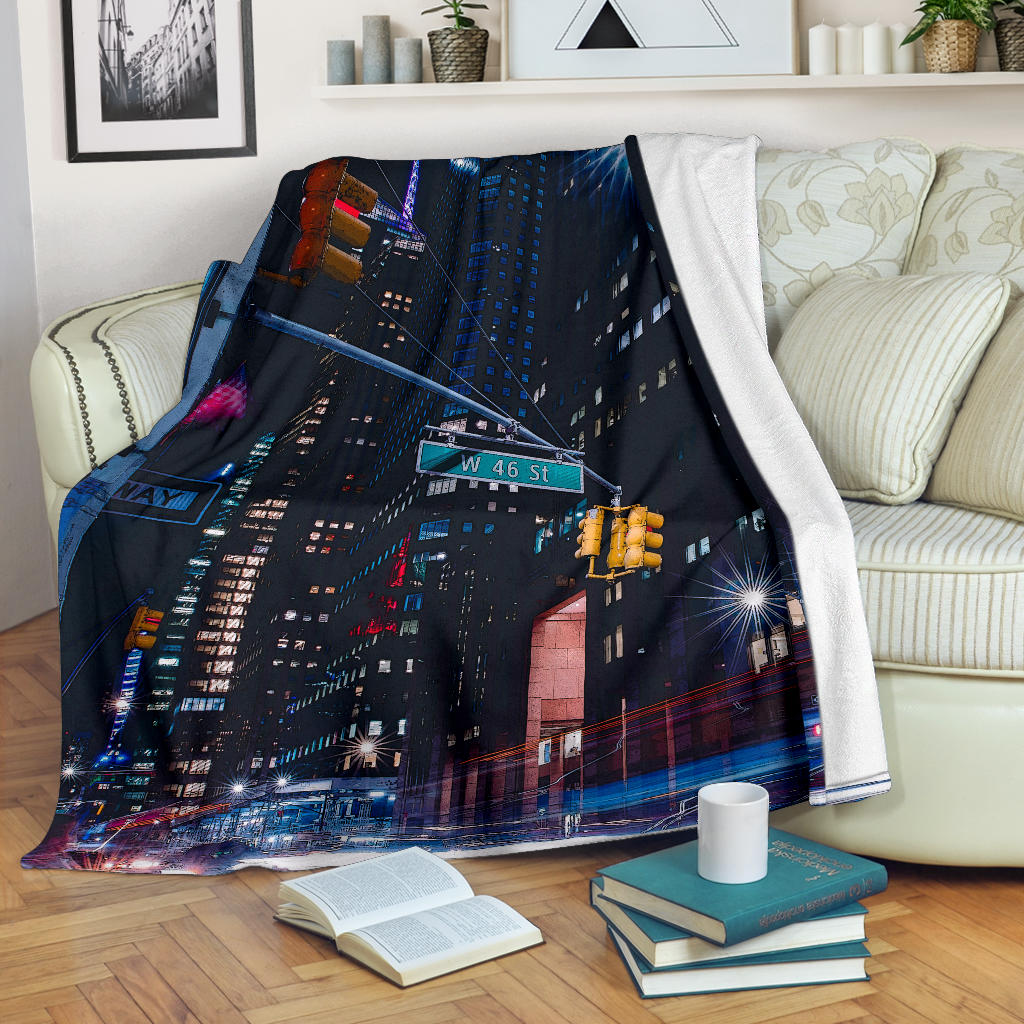 New York City Cartoon Blanket - Top Content | POD Collection | Free Shipping