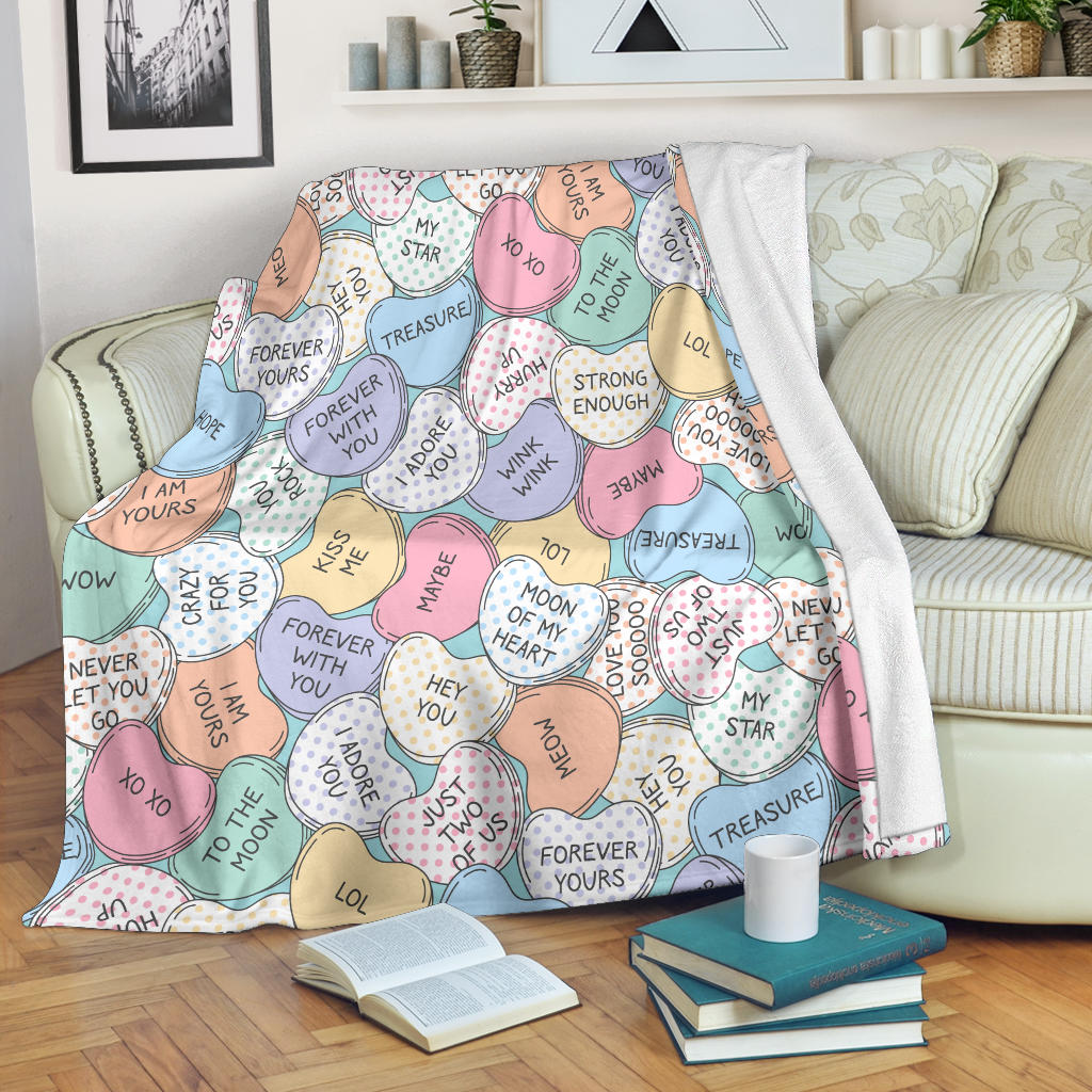 Kiss Me Valentine Blanket