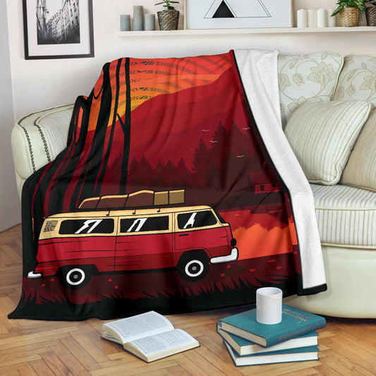 Lake House Vacation Cartoon Premium Blanket - Top Content | POD Collection | Free Shipping