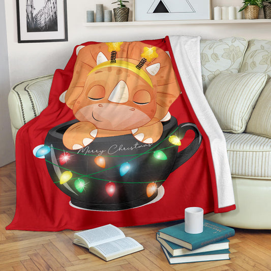 dinosaur merry christmas and happy new year blanket - Top Content | POD Collection | Free Shipping