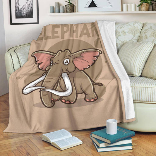 Baby Elephant Kids Cartoon Premium Blanket - Top Content | POD Collection | Free Shipping