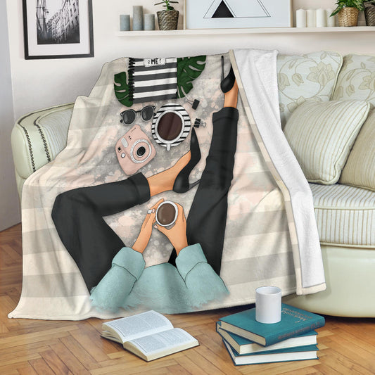 Bloggers Coffee Time Blanket